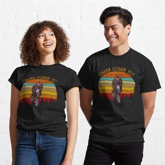 Michael K Williams Omar Comin Yo The Wire T Shirt, 1 Shirt - Picture 1 of 4